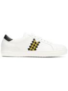 Bottega Veneta Intrecciato Checkered Sneakers - White