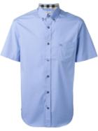 Burberry Brit Button Down Shirt, Men's, Size: Xs, Blue, Spandex/elastane/cotton