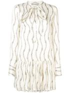 Alexis Patterned Tiered Dress - Neutrals