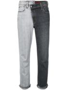 Alice+olivia Amazing Contrast Jeans - Grey