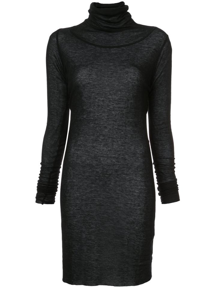 Barbara I Gongini Slim Fit Roll Neck T-shirt - Black