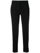 Pt01 High-waisted Cropped Trousers - Black