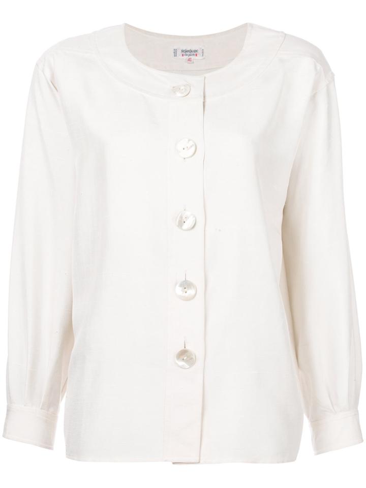 Yves Saint Laurent Vintage Single Breasted Jacket - White