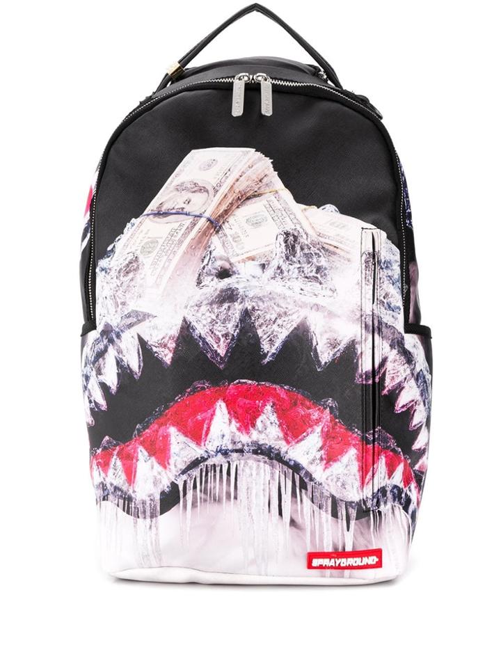 Sprayground Shark Print Backpack - Black