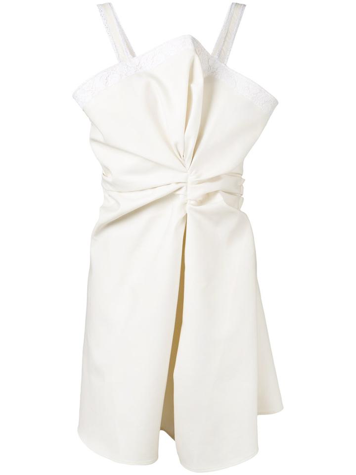 Jacquemus - Knotted Mini Dress - Women - Cotton/polyester - 38, Nude/neutrals, Cotton/polyester