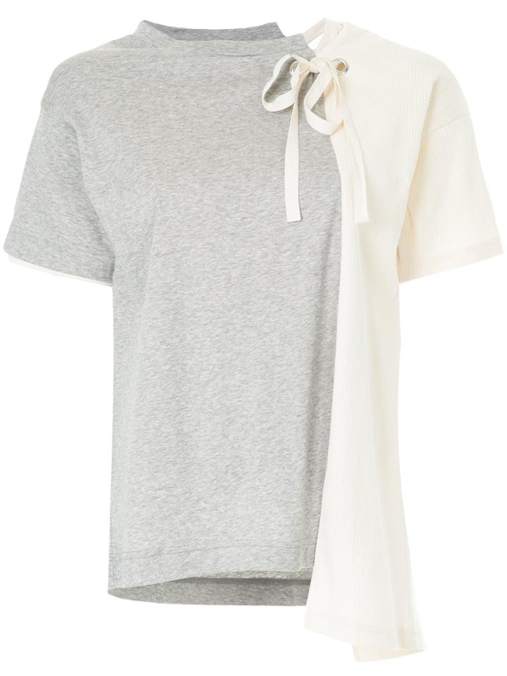 Maison Mihara Yasuhiro Combined Panel T-shirt - Grey