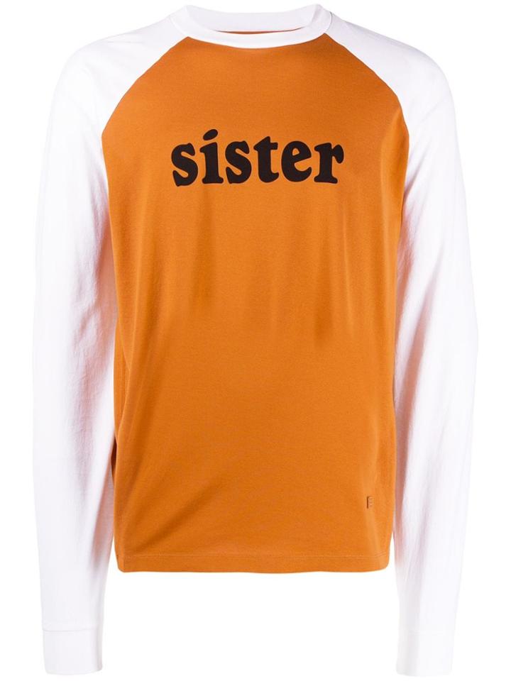 Acne Studios Printed Long Sleeve T-shirt - Orange