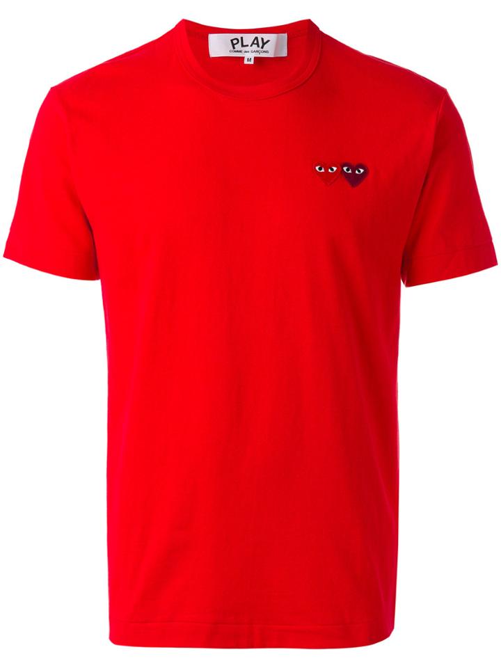 Comme Des Garçons Play Embroidered Logo T-shirt