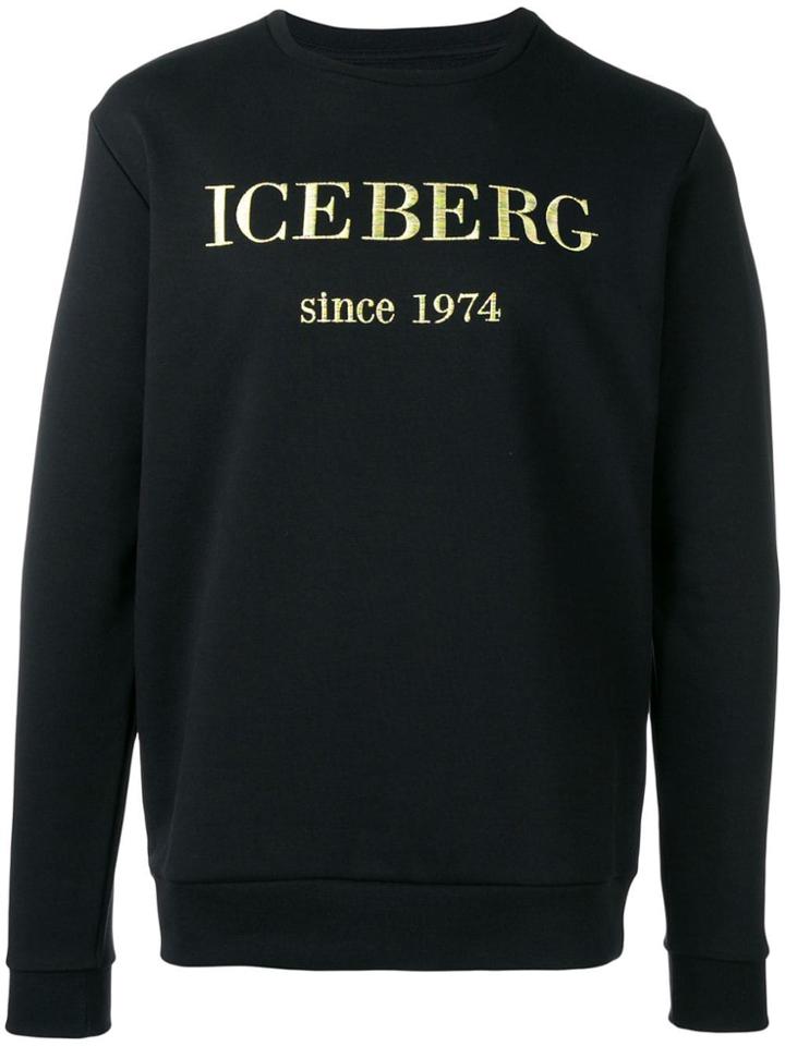 Iceberg Crew Neck Pullover - Black