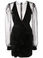 Patbo Ruffled Trim Short Dress - Black