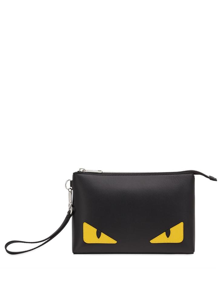 Fendi Bag Bugs Medium Pouch - Black
