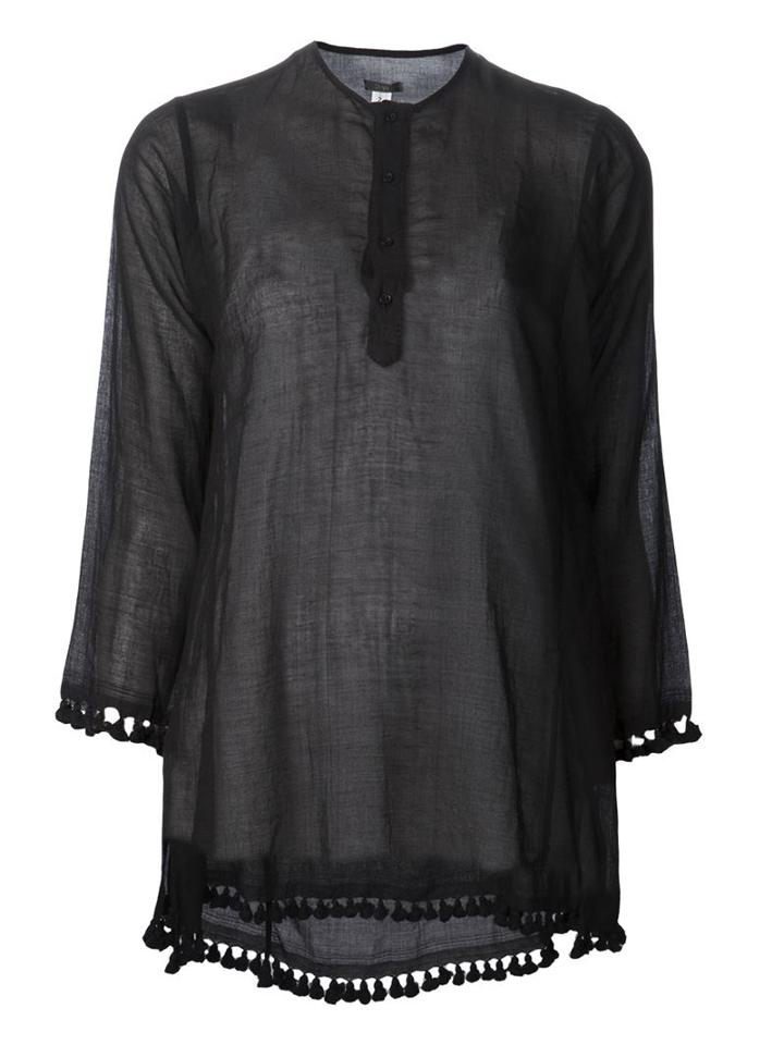 Dosa 'tassel Kurta' Top, Women's, Size: 2, Black, Cotton