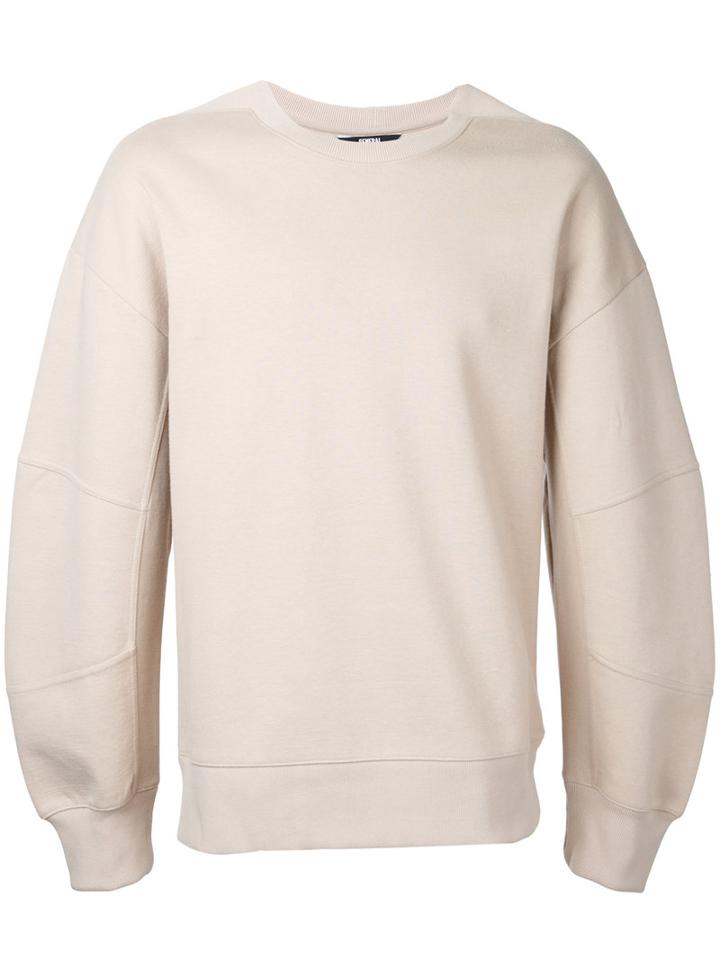 General Idea Panelled Sleeve Sweatshirt, Men's, Size: 46, Nude/neutrals, Cotton/polyester