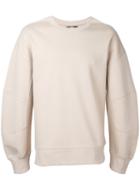 General Idea Panelled Sleeve Sweatshirt, Men's, Size: 46, Nude/neutrals, Cotton/polyester