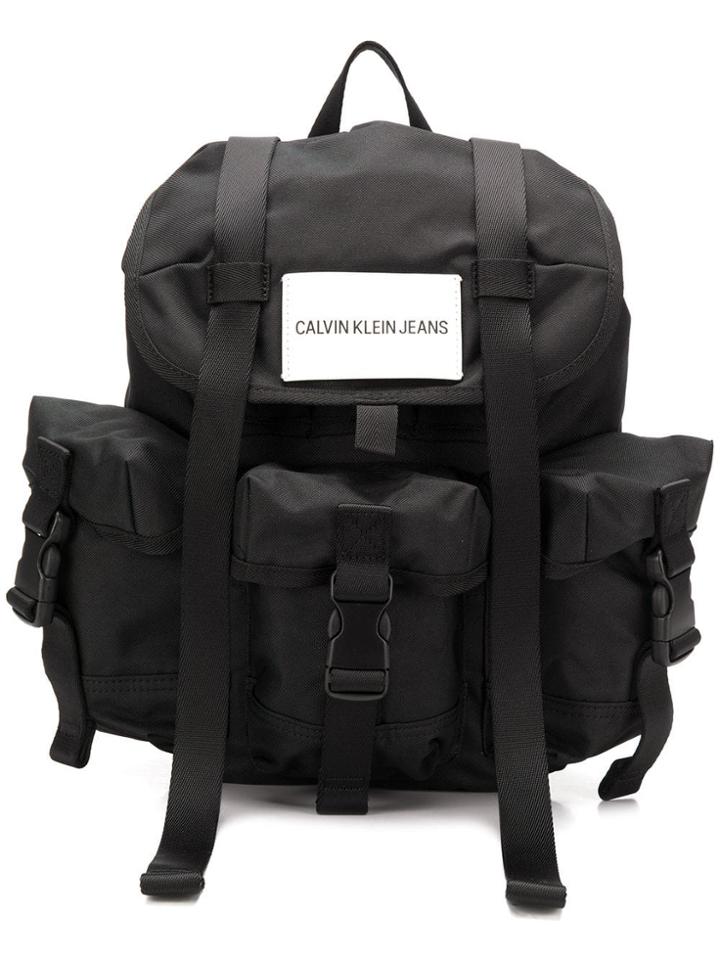 Calvin Klein Jeans Contrast Logo Backpack - Black