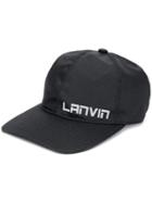 Lanvin Logo Printed Cap - Black