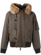 Jean Paul Gaultier Vintage Faux Fur Split Hood Bomber Jacket - Brown