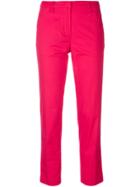 Emporio Armani Straight-leg Cropped Trousers - Pink & Purple