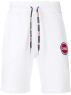 Colmar Logo Patch Track Shorts - White