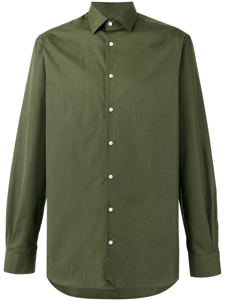 Joseph 'john-poplin' Shirt, Men's, Size: 41, Green, Cotton