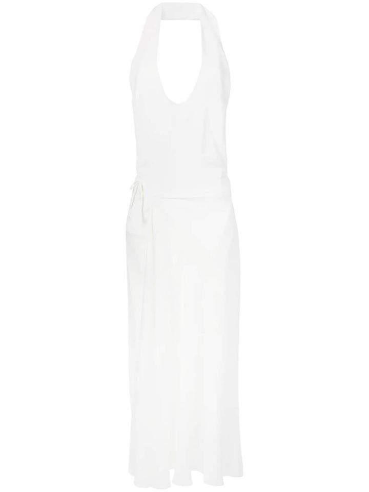 Haider Ackermann Full Length Dress - White