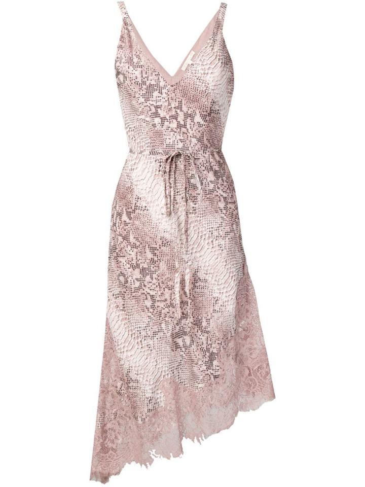 Gold Hawk Snakeskin Print Dress - Pink