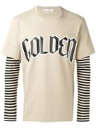 Golden Goose Deluxe Brand - Layered Stripe Top - Men - Cotton - L, Nude/neutrals, Cotton