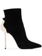 Le Silla Pointed Ankle Boots - Black