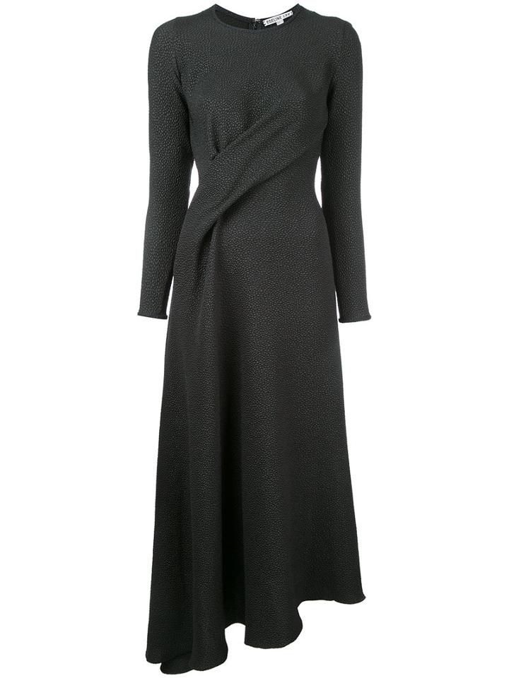 Edeline Lee Twist Front Dress, Women's, Size: 10, Black, Polyester/spandex/elastane