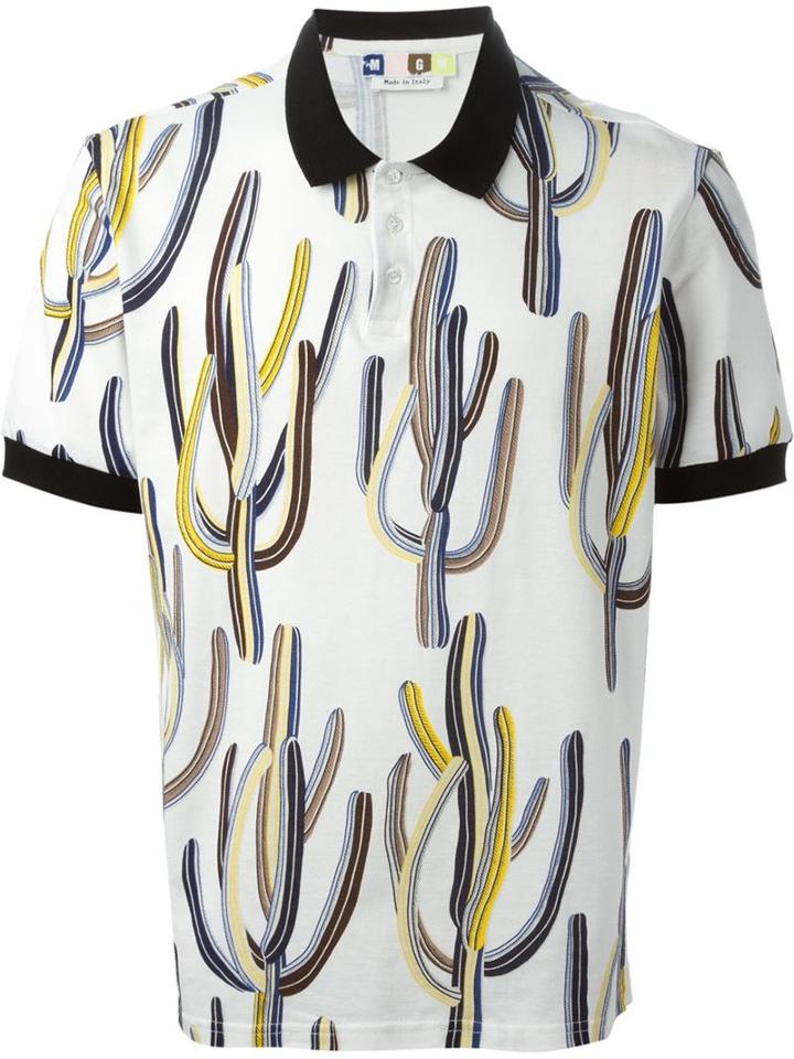 Msgm Printed Polo Shirt