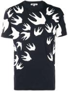 Mcq Alexander Mcqueen Bird Print T-shirt - Black