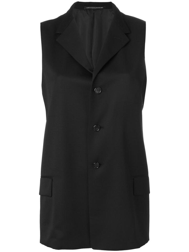 Y's Tailored Waistcoat - Black