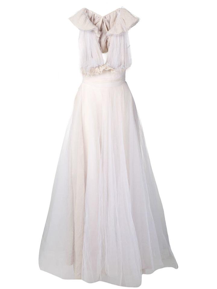 Maticevski Layered Tulle Dress - Neutrals