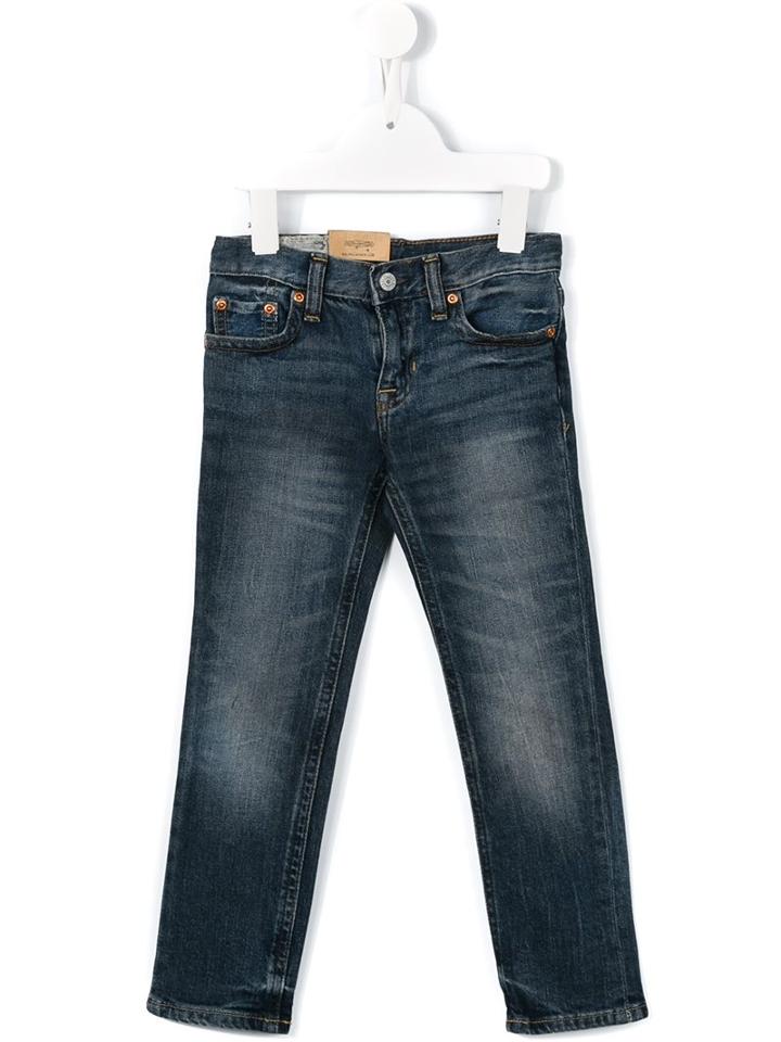 Ralph Lauren Kids Straight Leg Jeans, Toddler Girl's, Size: 5 Yrs, Blue