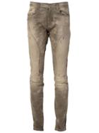 Faith Connexion Panelled Skinny Jeans, Men's, Size: 29, Grey, Cotton/spandex/elastane