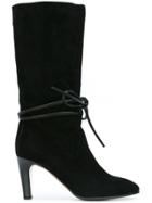 Chloé Tie Front Boots - Black