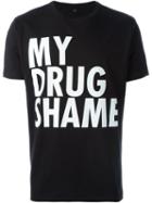 House Of Voltaire Jeremy Deller My Drug Shame T-shirt, Men's, Size: Large, Black, Cotton