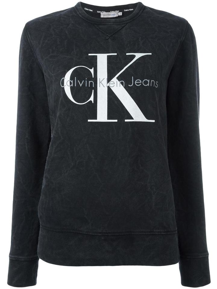 Calvin Klein Jeans Logo Print Sweatshirt, Women's, Size: Large, Grey, Cotton