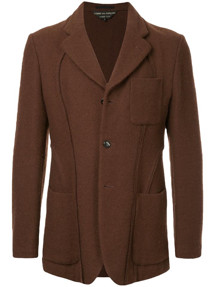 Comme Des Garçons Vintage Patch Pockets Jacket - Brown