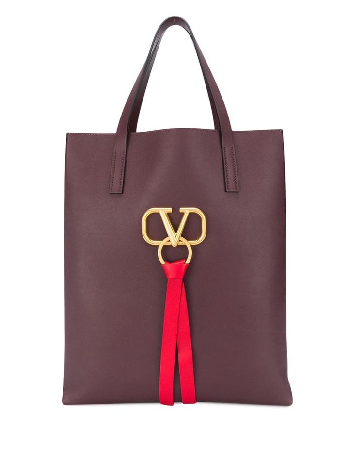 Valentino Valentino Garavani Vring Logo Tote Bag - Red