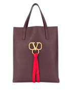 Valentino Valentino Garavani Vring Logo Tote Bag - Red