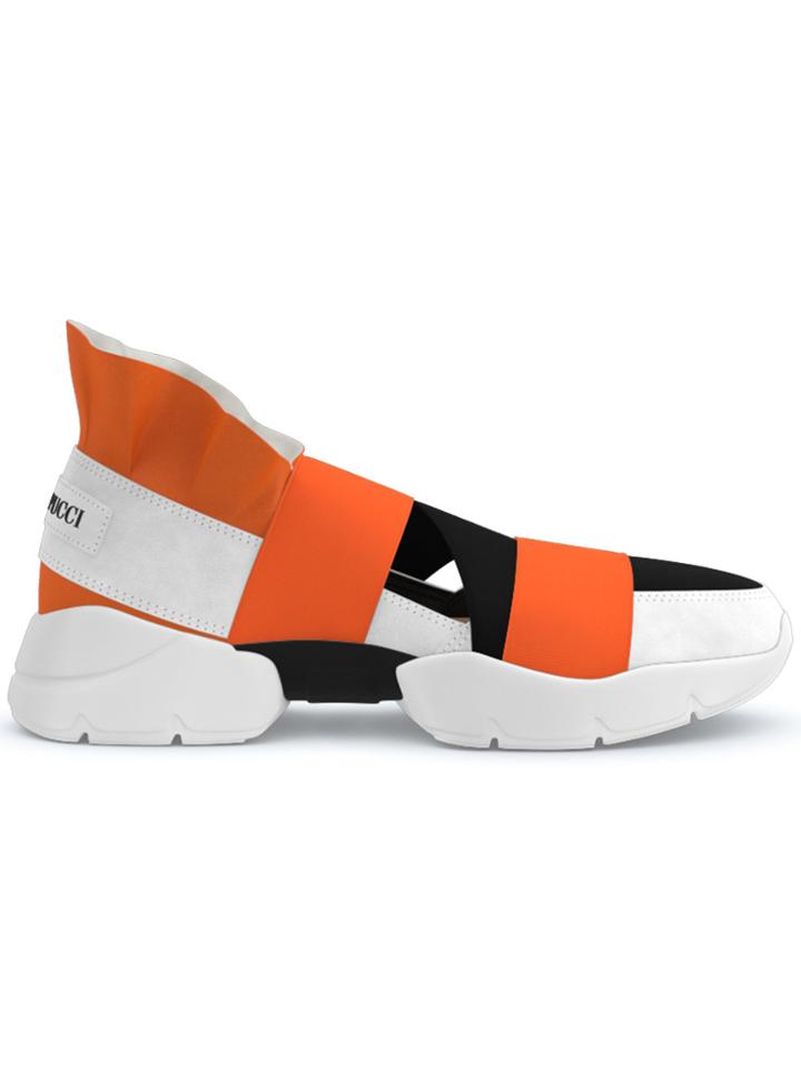 Emilio Pucci City Up Custom Sneakers - Yellow & Orange