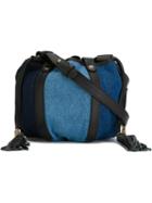 See By Chloé Vicki Evening Crossbody Bag, Women's, Blue, Cotton/leather