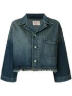 Sandrine Rose - Cropped Denim Jacket - Women - Cotton - S, Blue, Cotton