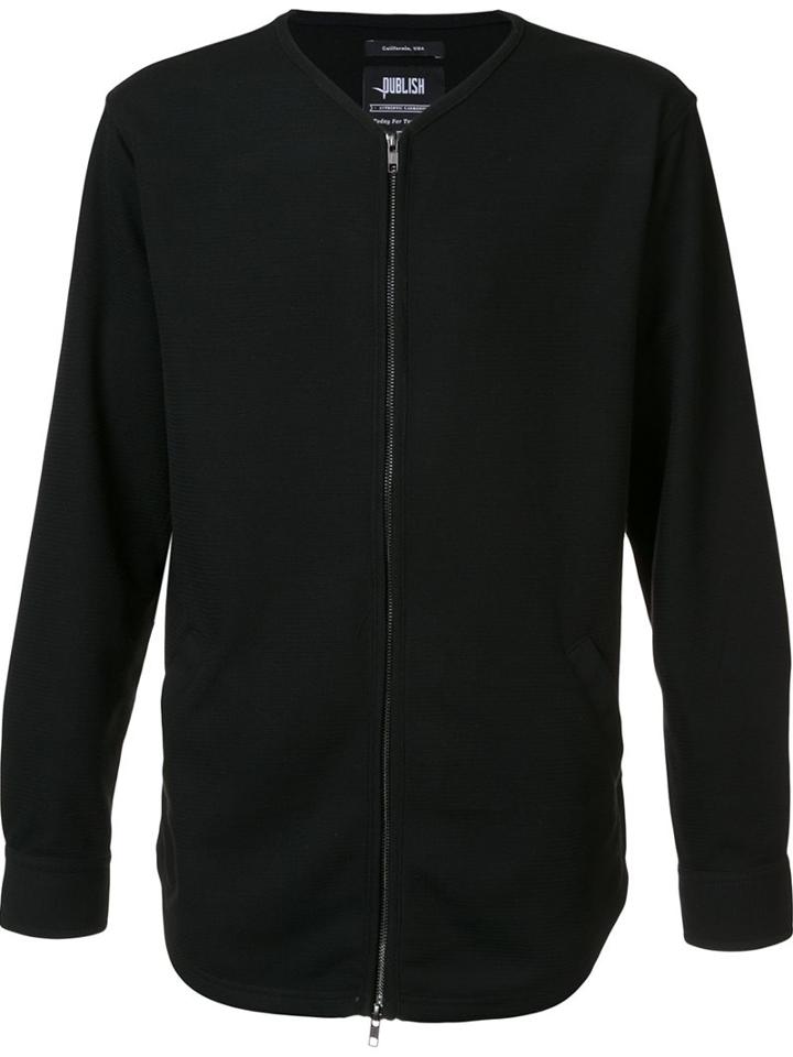 Publish Zip Through Long Sleeve Shirt