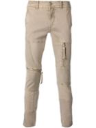 Diesel Slim Fit Trousers, Women's, Size: 29, Nude/neutrals, Cotton/lyocell/spandex/elastane