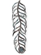 Nikos Koulis Long Peacock Feather Ring