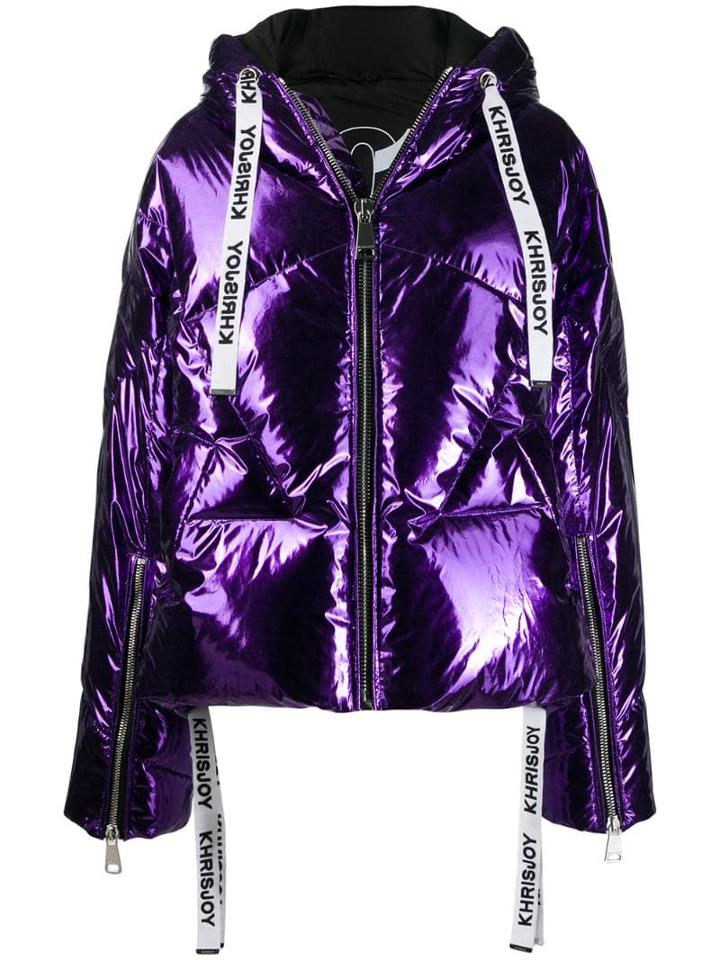Khrisjoy Zipped Padded Jacket - Purple