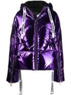 Khrisjoy Zipped Padded Jacket - Purple