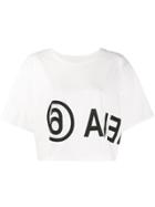 Mm6 Maison Margiela Printed Logo T-shirt - White